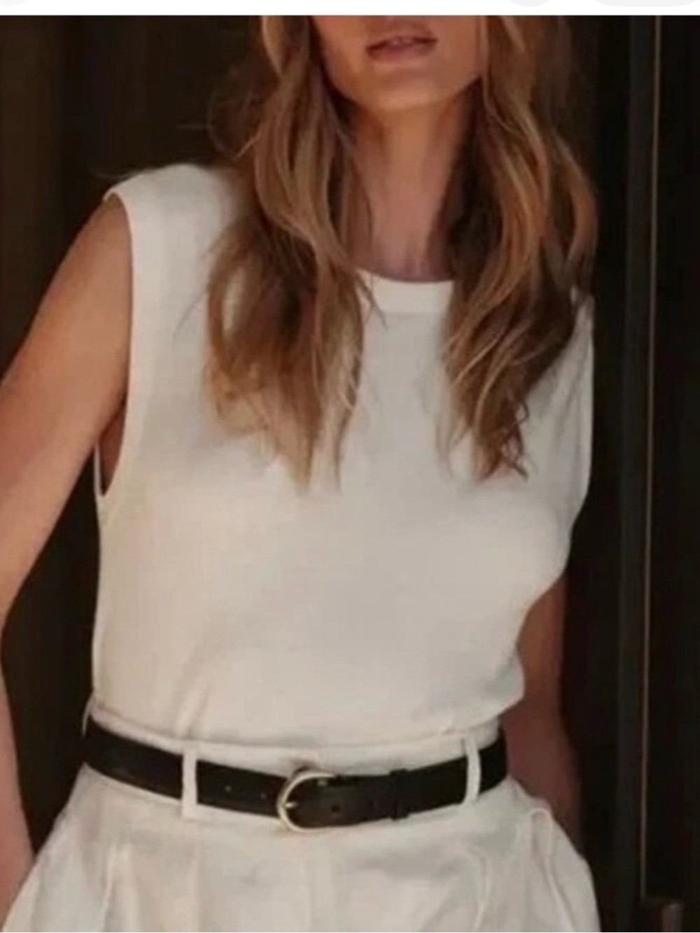 Jenni Kayne Easy Tank Ivory size XS NWT